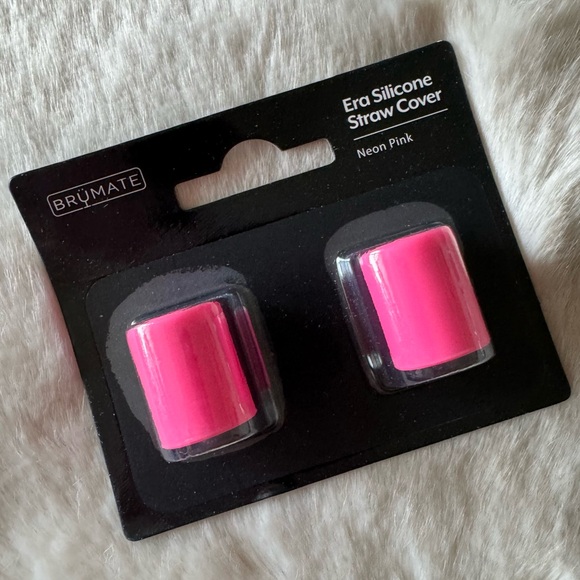 NEW! BRUMATE Neon Pink Magnetic Era Straw Covers Set of 2 New in Package! - Picture 11 of 12